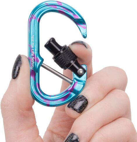 Omega Pacific Micro Raider Captive Aluminum Keylock Screw-Lok - Our Top Carabiner has Been Scaled Down to Create The Ultimate Accessory Connector in Kuwait