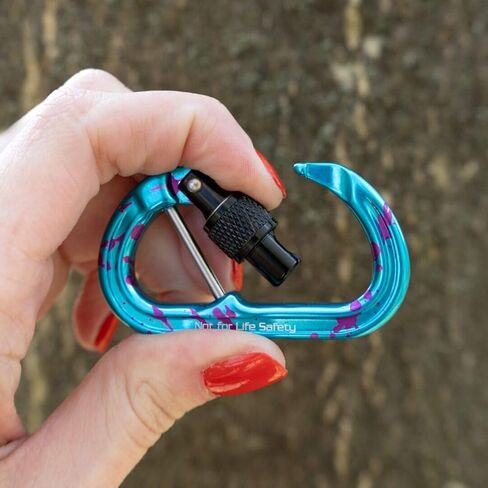 Omega Pacific Micro Raider Captive Aluminum Keylock Screw-Lok - Our Top Carabiner has Been Scaled Down to Create The Ultimate Accessory Connector in Kuwait