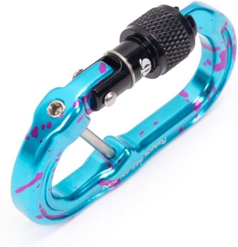 Omega Pacific Micro Raider Captive Aluminum Keylock Screw-Lok - Our Top Carabiner has Been Scaled Down to Create The Ultimate Accessory Connector in Kuwait