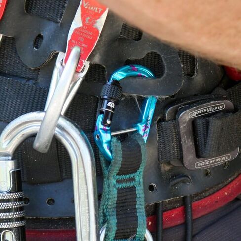 Omega Pacific Micro Raider Captive Aluminum Keylock Screw-Lok - Our Top Carabiner has Been Scaled Down to Create The Ultimate Accessory Connector in Kuwait