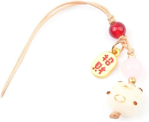 Cat Cell Phone Charm in Charcoal Grill Color in Saudi Arabia