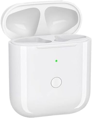 Wireless Charging Case Replacement Compatible with AirPods 1st & 2nd Generation, Charger Case for AirPods 1st & 2nd Charging Case with Bluetooth Pairing Sync Button- No Earbuds in Saudi Arabia