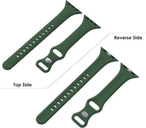 Compatible with Apple Watch Bands 41mm 38mm 40mm 42mm 44mm 45mm 49mm, Soft Sport Silicone Slim Thin Small Replacement Wristband for iWatch Ultra Series 9 8 7 6 5 4 3 2 1 SE Sport Edition Women Men in Kuwait