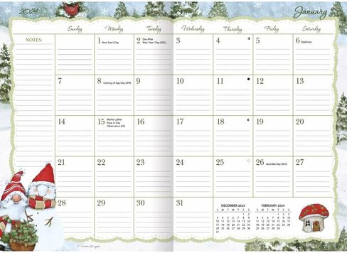 LANG Gnome Sweet Gnome 2025 Monthly Pocket Planner (25991003191) in Saudi Arabia