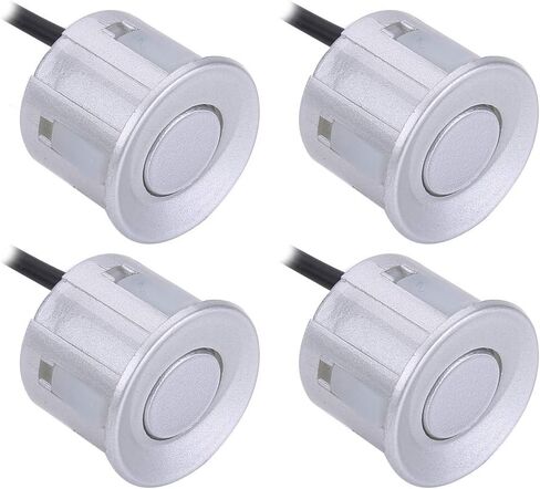4pcs Advanced Car Parking Assist Sensors,Probe Backup Assist Parts with Probe for Enhanced Reversing Aid Object Detection (White) in Saudi Arabia