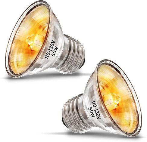 50W UVA+UVB Bulbs, 4-Pack Turtle Reptiles Heat Lamp Fit E26 Base for Reptiles and Amphibian Tanks, Terrariums and Cages, Works with Various Lamp Fixtures in Saudi Arabia