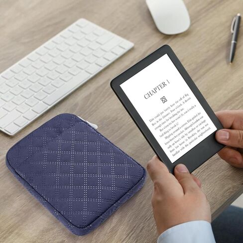 حافظة مبطنة للقارئ الإلكتروني مقاس 6-7 بوصة، حقيبة غطاء واقٍ للكمبيوتر اللوحي متوافقة مع Oasis 7/Paperwhite/ebook (أخضر) in Kuwait