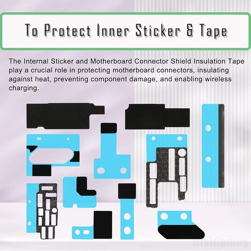 Complete Full Replace Kits Full Bottom Loudspeaker AntiDust Mesh Replacement for iPhone 13 Repair Mic Camera Bracket Net Parts with Motherboard Heat Dissipation Protectionn Sticker Sets in Saudi Arabia