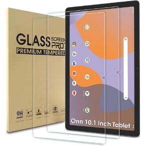 WD&CD 2 Pack Screen Protector Compatible with Onn 10.1 Inch Tablet (2024 Model 100135925), Tempered Glass Film Replacement for Onn 10.1 Inch Tablet 2024【Anti Scratch 】【Anti Bubble】【High Definition】