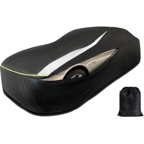 Sedan Car Cover Waterproof All Weather Custom Fit for Civic/Corolla Full Exterior Heavy Duty Car Covers Snow Hail Protector Car Cover Sun Uv Protection Outdoor/Indoor Car Cover with Zipper