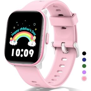 Kids Smart Watch for Boys Girls, Fitness Tracker with Heart Rate Sleep Monitor, Waterproof DIY Watch Face Activity Tracker Pedometer Step Counter for Android iPhone