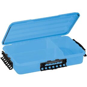 Plano Waterproof 3700 Deep Bulk Stowaway Tackle Box, 14" X 8.88" X 3", Durable Cam-Action Latches, O-Ring Seal, Adjustable Dividers for Versatile Fishing Storage