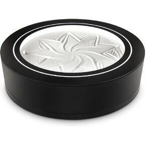 Homedics 11" Drift Sandscape, Compact Size, Zen Garden, Meditation Accessories, Decorative Sandscape, Smart LED Lighting, Wi-Fi Enabled (Black)
