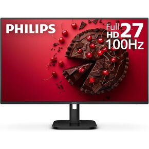 PHILIPS 27E1N1300A 27" IPS FHD (1920 x 1080) Monitor,100Hz 1ms, USB-C with PD up to 65W, Built-in Speakers, LowBlue Mode, Flicker-Free, VESA, 4Yr Advance Replacement Warranty