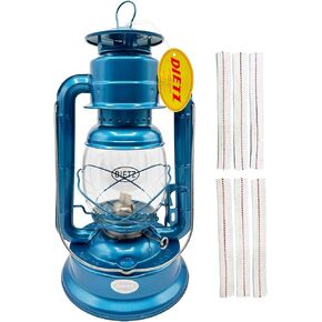 Light of Mine - Dietz #90 D-Lite Blue Oil Lantern with 7/8" Replacement Wick Strips (Blue)