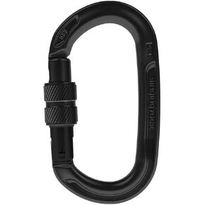 Oxy Carabiner, Screw Gate, Black