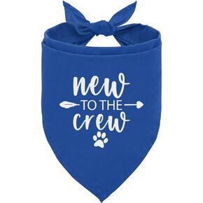 New to The Crew Dog Bandana, Puppy Bandana, New Puppy, Puppy Bandanas Boy, Gifts for New Puppy Owners, New Puppy Shopping List, Dog Bandana for Small Medium Dogs (C14)