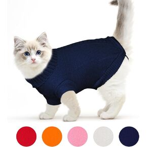 Dog Sweater Sizes XS to XXL, Christmas Dog Sweaters Suitable for Small to Large Dogs,Warm, Soft Dog Turtleneck Sweater Perfect for Fall, Winter, Everyday Wear Outdoor Walks (Red, XXL) in Kuwait