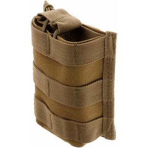 MiOYOOW Molle Radio Pouch, Portable Walkie Talkie Holster Radios Holder for Outdoor Hunting Camping Hiking Fishing