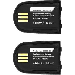 2-Pack 140mAh Replacement Battery for Plantronics (Poly) Savi 440 W740 W440 W740 W745 WH500 WH500A Series Wireless DECT Headset fits Part Number 82742-01 PA-PL009