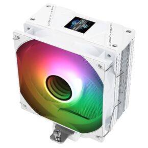 Thermalright Assassin Spirit 120 Vision ARGB White,with White Top Cover,CPU Air Cooler, PC Cooling, 240 * 240 Resolving Power IPS LCD Screen,Editable,with 1.54in for Intel lga1851/1700/115X,AM4/AM5
