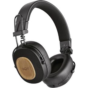 House of Marley Positive Vibration Riddim On-Ear Headphones, 50-Hour Playtime, Quick Charge, Crystal Clear Calls, Sustainable Bamboo (Signature Black)
