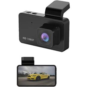 1080P Dash Camera for Car Front Dashcam Car Security Cam 3’’ Display 140°Wide Angle, Night Vision, G-Sonsor, Loop Recording