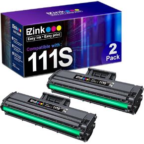 E-Z Ink (TM) Compatible Toner Cartridge Replacement for Samsung 111S 111L MLT-D111S MLT-D111L to Use with Samsung Xpress M2020W M2024W M2070FW M2070W Printer (Black, 2 Pack)