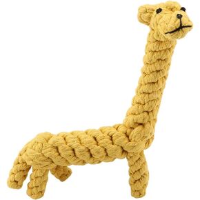 Dog Rope Toy for Aggressive Chewers, Cute Dog Chew Toy Cotton Rope Bite Resistant Giraffe Design Pet Teeth Cleaning Gifts Handwoven Chew Items for Small Breeds Dog, for Teeth and Gums