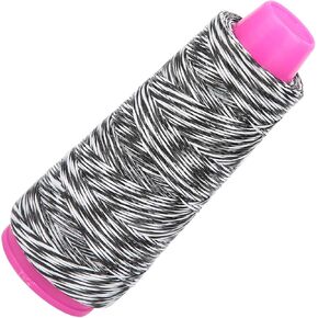 Bowstring Rope, Bowstring Material Low Ductility 1600D Ultrahigh Molecular Polyethylene Fiber(Black and White)