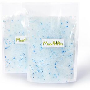 Made4Pets Cat Litter Crystals Kitty Litter Odor Control Crystal Litter Non Clumping No scooping Low Dust, Low Tracking, Lightweight, Dehydrates Waste,– 17.2 lbs (4 x 4.3 lb Packs)
