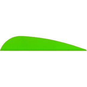 AA & E Aae Trad Vanes Bright Green 3 in. 50 Pk.