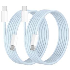 USB C to USB C Charging Cable for iPhone 16,[Apple MFi Certified]2Pack 6ft 60W Type C to C Fast Charger Cord for iPhone 15/16,15/16 Pro,15/16 Plus,15/16 Pro Max, for MacBook Pro/Air,iPad Charging Cord