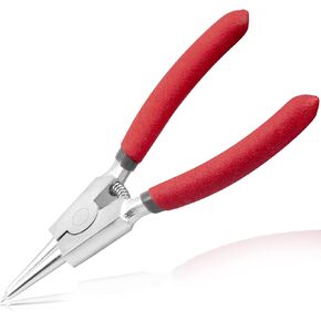 External Circlip Pliers with Bent Jaw 5-Inch Snap Ring Pliers Lock Ring Pliers Retaining Ring Pliers for Ring Remover Retaining and Remove Hoses Precision Hand Tool Pliers