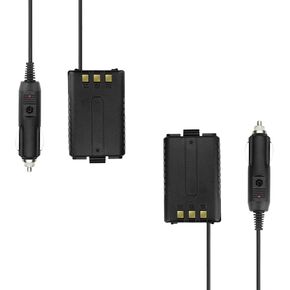 2 Pack UV-5R Battery Eliminator for BAOFENG BF-F8HP Two Way Radio 7.4V BL-5 Car Charger Accessories