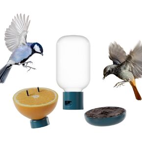 Bird Buddy® Original 3-in-1 Nutrition Set - Outdoor Bird Accessories w/Water Fountain, Fruit Spike & Jelly Tray Feeder - Durable, Easy Attachment Bird Feeder Accessories for Bird Buddy Feeder