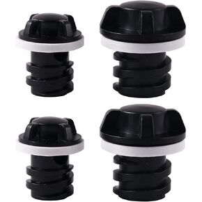 Drain Plugs for Compatible with YETI and RTIC Coolers, RTIC 20QT, 45QT, 65QT with New Drains Coolers Accessories Large & Small 4 Pack