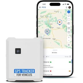 PEEQ POM GPS Tracker - Real-Time Tracking Device for Vehicles, Motorcycle, Boat, Fleet & Trailers - 4G LTE, Long Battery Life, Global Coverage, Scalable Platform, Subscription Required (Dark Teal) in Saudi Arabia