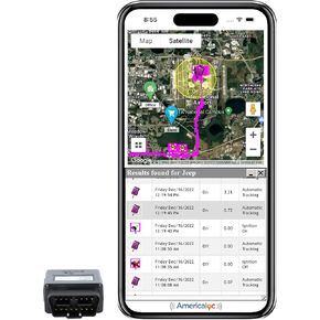 Americaloc STX ST4500 OBD GPS Tracker - Vehicle Tracking, First Month of Free Service Included. Plug and Play. Speeding, Ignition, Harsh Driving, Power Status and More.