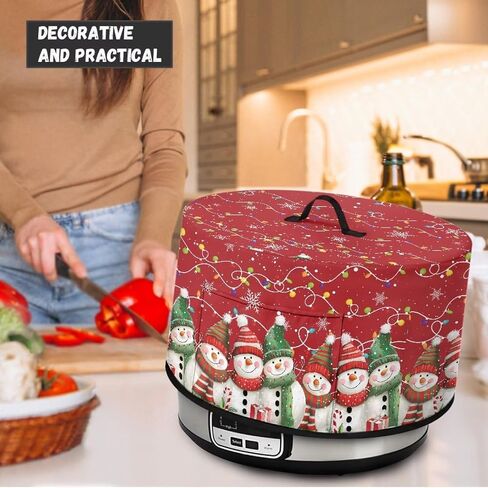 Crock Pot Cover Dust Cover Mushroom Butterfly Slow Cooker Dust Cover 6 7 8 Oval Crock Pot Washable Appliance Cover Universal Fit Most Crock Pot Microwave Food Cover in Kuwait