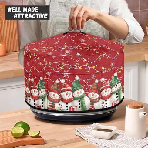 Crock Pot Cover Dust Cover Mushroom Butterfly Slow Cooker Dust Cover 6 7 8 Oval Crock Pot Washable Appliance Cover Universal Fit Most Crock Pot Microwave Food Cover in Kuwait