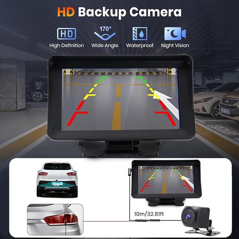 Portable Newest Wireless Apple CarPlay and Android Auto Screen for Car, 7" HD Touch Screen Car Stereo with Mirror Link, Bluetooth,AUX,FM Transmitter for All Vehicles in Saudi Arabia