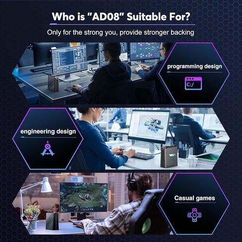 كمبيوتر ألعاب صغير من ACEMAGIC i9، معالج i9-11900H (يصل إلى 4.9 جيجا هرتز)، كمبيوتر صغير للألعاب، ذاكرة وصول عشوائي 16 جيجابايت، 512 جيجابايت NVME SSD، كمبيوتر مكتبي صغير مع 3 أوضاع/RGB/مراوح مزدوجة/WiFi 6/BT5.2 in Kuwait