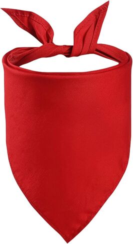 Petitebella Single Color Pet Bandana (Red, Large) in Saudi Arabia