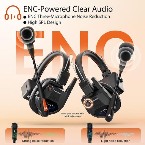 Saramonic WiTalk9-9S 9-Person 1.9GHz Full-Duplex Wireless Intercom System with Single-Ear Headsets, 500m Range, Expandable to 30 Users, Includes 4 Batteries, 10-Bay Charger, and Deluxe Carry Case. in Saudi Arabia