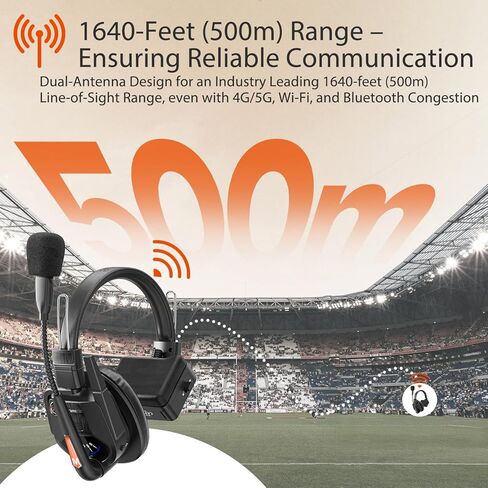 Saramonic WiTalk9-9S 9-Person 1.9GHz Full-Duplex Wireless Intercom System with Single-Ear Headsets, 500m Range, Expandable to 30 Users, Includes 4 Batteries, 10-Bay Charger, and Deluxe Carry Case. in Saudi Arabia