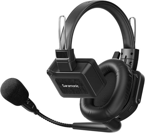 Saramonic WiTalk9-9S 9-Person 1.9GHz Full-Duplex Wireless Intercom System with Single-Ear Headsets, 500m Range, Expandable to 30 Users, Includes 4 Batteries, 10-Bay Charger, and Deluxe Carry Case. in Saudi Arabia