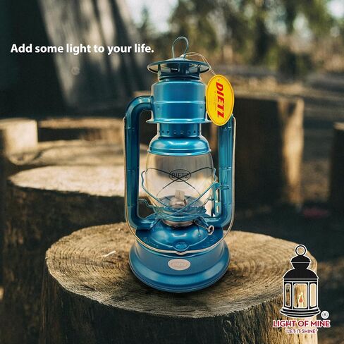 Light of Mine - Dietz #90 D-Lite Blue Oil Lantern with 7/8" Replacement Wick Strips (Blue) in Kuwait