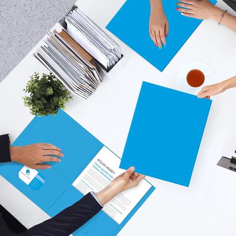 Two Pocket Folders, PANDRI 50 Pack 2 Pocket Folders, Letter Size Paper File Folder for School Office Home Business, Assorted 5 Colors in Saudi Arabia