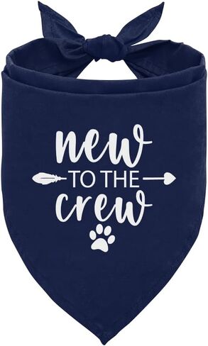 جديد في The Crew Dog Bandana، Puppy Bandana، New Puppy، Puppy Bandanas Boy، هدايا لأصحاب الجراء الجدد، قائمة تسوق جديدة للجراء، باندانا للكلاب الصغيرة والمتوسطة (C14) in Kuwait